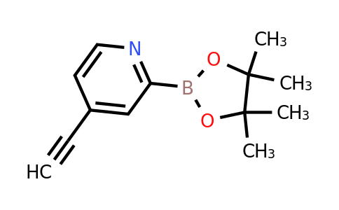 4-Ethynyl-2-(4,4,5,5-tetramethyl-1,3,2-dioxaborolan-2-YL)pyridine