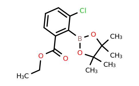 3-Chloro-2-(4,4,5,5-tetramethyl-[1,3,2]dioxaborolan-2-YL)-benzoic acid ethyl ester