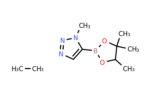 1-Methyl-5-(4,4,5-trimethyl-1,3,2-dioxaborolan-2-YL)-1H-1,2,3-triazole compound with ethane (1:1)