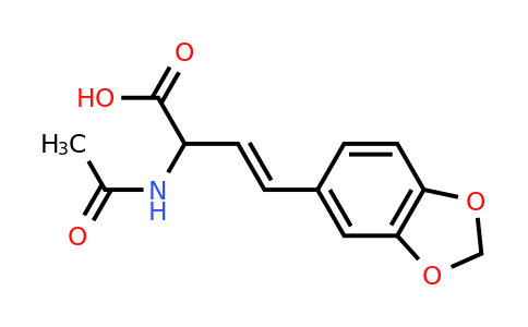 (E)-2-Acetamido-4-(benzo[D][1,3]dioxol-5-YL)but-3-enoic acid