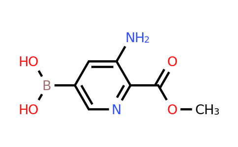 3-Amino-2-(methoxycarbonyl)pyridine-5-boronic acid