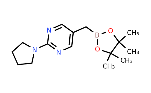2-[2-(Pyrrolidin-1-YL)pyrimidin-5-ylmethyl]-4,4,5,5-tetramethyl-[1,3,2]dioxaborolane