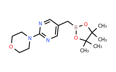 2-[2-(Morpholin-4-YL)pyrimidin-5-ylmethyl]-4,4,5,5-tetramethyl-[1,3,2]dioxaborolane