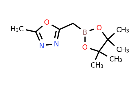 2-[5-Methyl-1,3,4-oxadiazol-2-YL]methyl-4,4,5,5-tetramethyl-[1,3,2]dioxaborolane