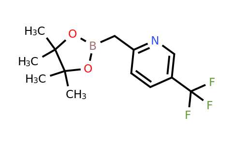 2-[5-(Trifluoromethyl)pyridin-2-YL]methyl-4,4,5,5-tetramethyl-[1,3,2]dioxaborolane