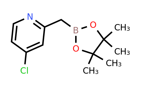 2-(4-Chloropyridin-2-YL)methyl-4,4,5,5-tetramethyl-[1,3,2]dioxaborolane