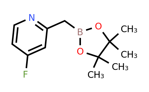 2-(4-Fluoropyridin-2-YL)methyl-4,4,5,5-tetramethyl-[1,3,2]dioxaborolane