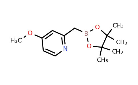 2-(4-Methoxypyridin-2-YL)methyl-4,4,5,5-tetramethyl-[1,3,2]dioxaborolane