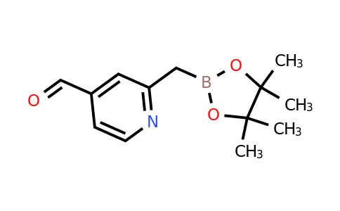 2-(4-Formylpyridin-2-YL)methyl-4,4,5,5-tetramethyl-[1,3,2]dioxaborolane
