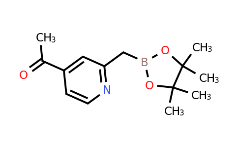 2-(4-Acetylpyridin-2-YL)methyl-4,4,5,5-tetramethyl-[1,3,2]dioxaborolane