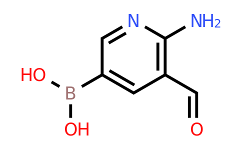 (6-Amino-5-formylpyridin-3-YL)boronic acid