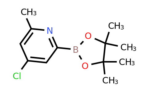 (4-Chloro-6-methylpyridin-2-YL)boronic acid pinacol ester