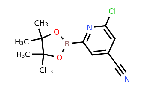 (6-Chloro-4-cyanopyridin-2-YL)boronic acid pinacol ester