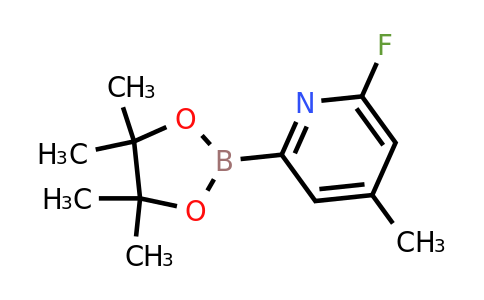 (6-Fluoro-4-methylpyridin-2-YL)boronic acid pinacol ester