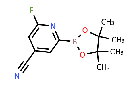 (4-Cyano-6-fluoropyridin-2-YL)boronic acid pinacol ester