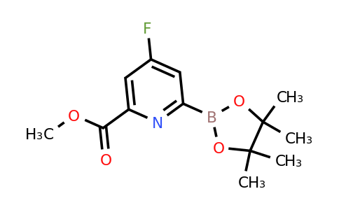 [4-Fluoro-6-(methoxycarbonyl)pyridin-2-YL]boronic acid pinacol ester