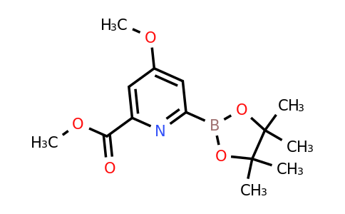 [4-Methoxy-6-(methoxycarbonyl)pyridin-2-YL]boronic acid pinacol ester