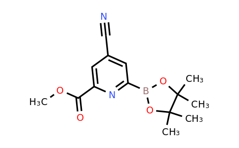 [4-Cyano-6-(methoxycarbonyl)pyridin-2-YL]boronic acid pinacol ester