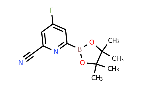 (6-Cyano-4-fluoropyridin-2-YL)boronic acid pinacol ester