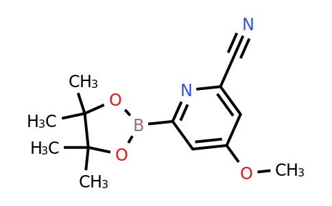 (6-Cyano-4-methoxypyridin-2-YL)boronic acid pinacol ester