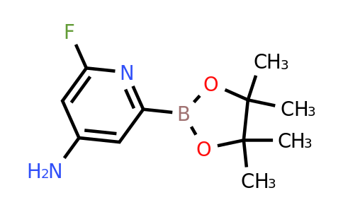 (4-Amino-6-fluoropyridin-2-YL)boronic acid pinacol ester