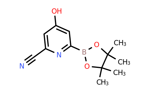 (6-Cyano-4-hydroxypyridin-2-YL)boronic acid pinacol ester