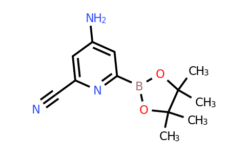 (4-Amino-6-cyanopyridin-2-YL)boronic acid pinacol ester