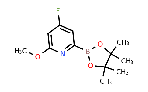 (4-Fluoro-6-methoxypyridin-2-YL)boronic acid pinacol ester