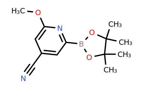(4-Cyano-6-methoxypyridin-2-YL)boronic acid pinacol ester