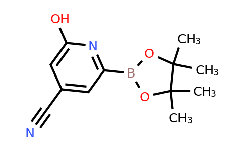 (4-Cyano-6-hydroxypyridin-2-YL)boronic acid pinacol ester