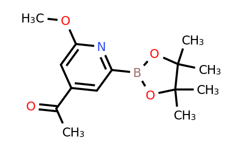 (4-Acetyl-6-methoxypyridin-2-YL)boronic acid pinacol ester