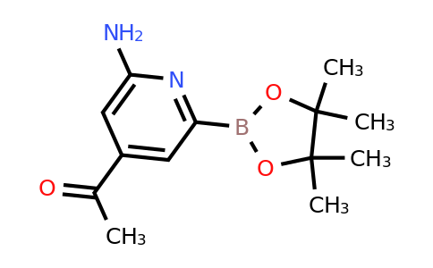 (4-Acetyl-6-aminopyridin-2-YL)boronic acid pinacol ester