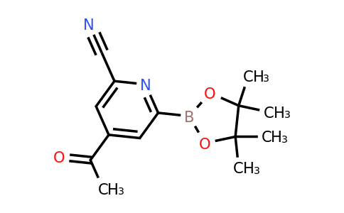 (4-Acetyl-6-cyanopyridin-2-YL)boronic acid pinacol ester