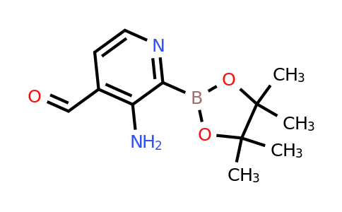 (3-Amino-4-formylpyridin-2-YL)boronic acid pinacol ester