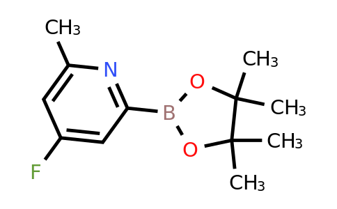 (4-Fluoro-6-methylpyridin-2-YL)boronic acid pinacol ester