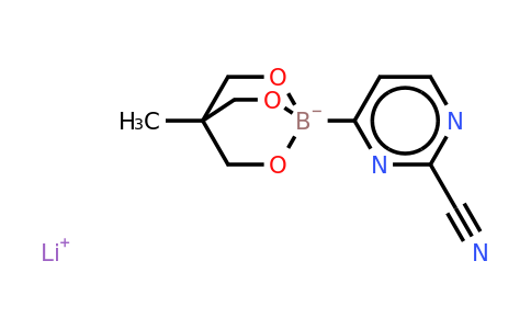 2-Cyano-pyrimidine-4-boronic acid, ate complex with 1,1,1-tris(hydroxymethyl)ethane lithium salt