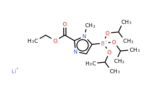 Lithium [2-(ethoxycarbonyl)-1-methyl-1H-imidazol-5-YL]-tri-isopropylboronate