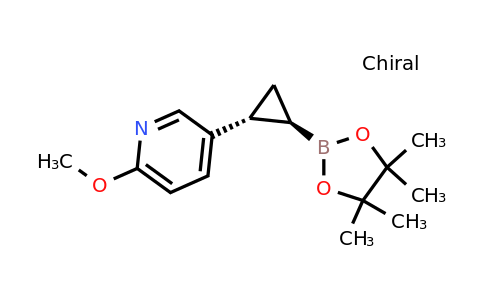 Trans-2-(6-methoxypyridin-3-YL)cyclopropaneboronic acid pinacol ester