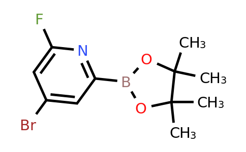 (4-Bromo-6-fluoropyridin-2-YL)boronic acid pinacol ester