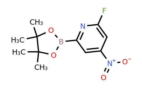 (6-Fluoro-4-nitropyridin-2-YL)boronic acid pinacol ester