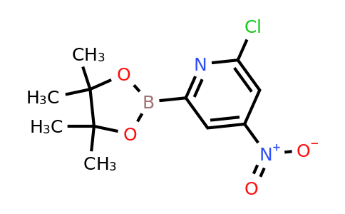 (6-Chloro-4-nitropyridin-2-YL)boronic acid pinacol ester