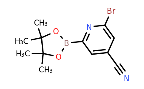 (6-Bromo-4-cyanopyridin-2-YL)boronic acid pinacol ester