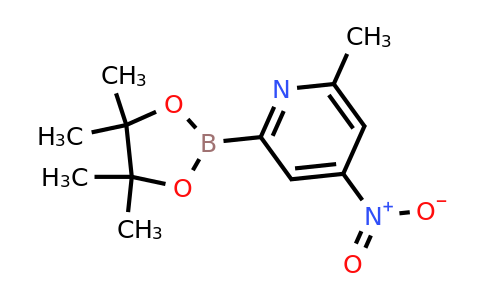 (6-Methyl-4-nitropyridin-2-YL)boronic acid pinacol ester