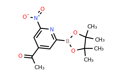 (4-Acetyl-6-nitropyridin-2-YL)boronic acid pinacol ester