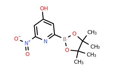 (4-Hydroxy-6-nitropyridin-2-YL)boronic acid pinacol ester