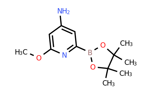 (4-Amino-6-methoxypyridin-2-YL)boronic acid pinacol ester