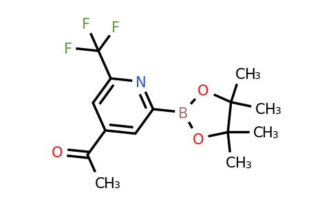 [4-Acetyl-6-(trifluoromethyl)pyridin-2-YL]boronic acid pinacol ester