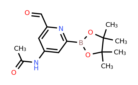 [4-(Acetylamino)-6-formylpyridin-2-YL]boronic acid pinacol ester