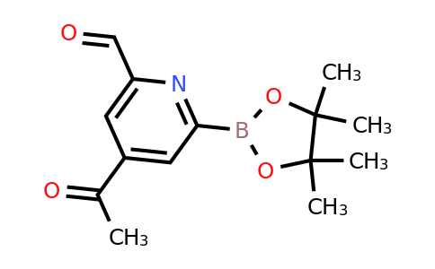 (4-Acetyl-6-formylpyridin-2-YL)boronic acid pinacol ester