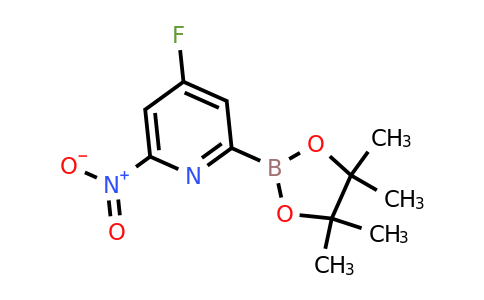 (4-Fluoro-6-nitropyridin-2-YL)boronic acid pinacol ester